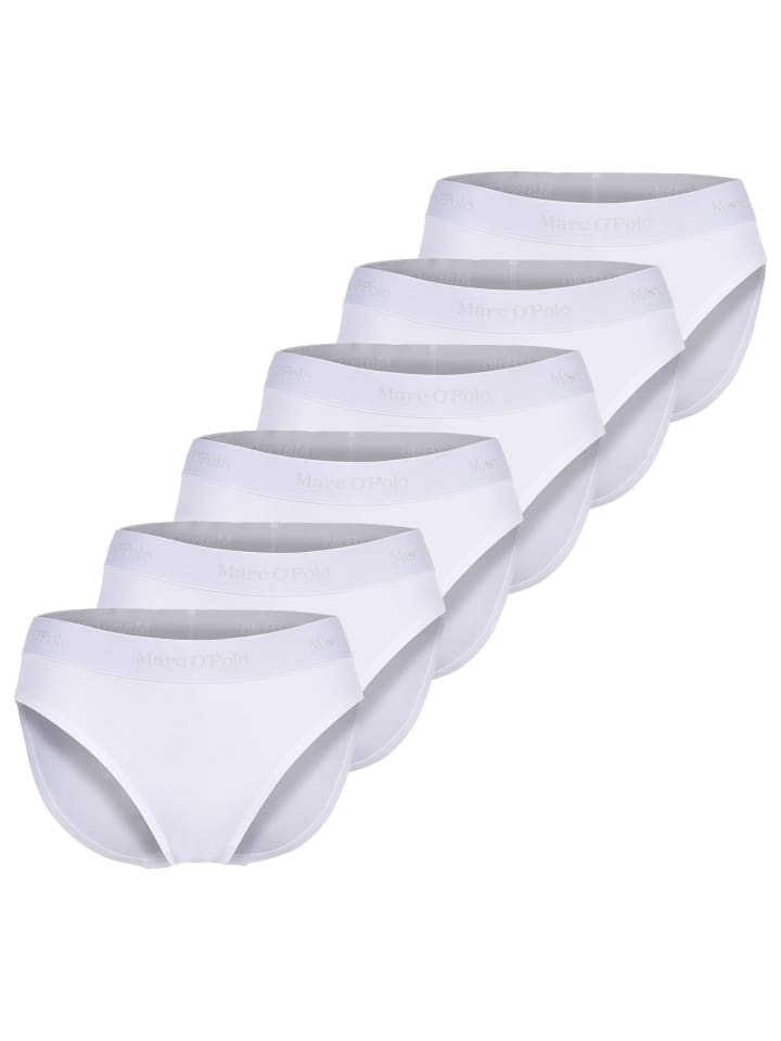 Slip 6er Pack in Weiß