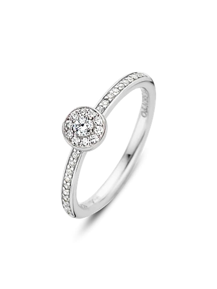 Ring "mit Zirkonia" in Silber