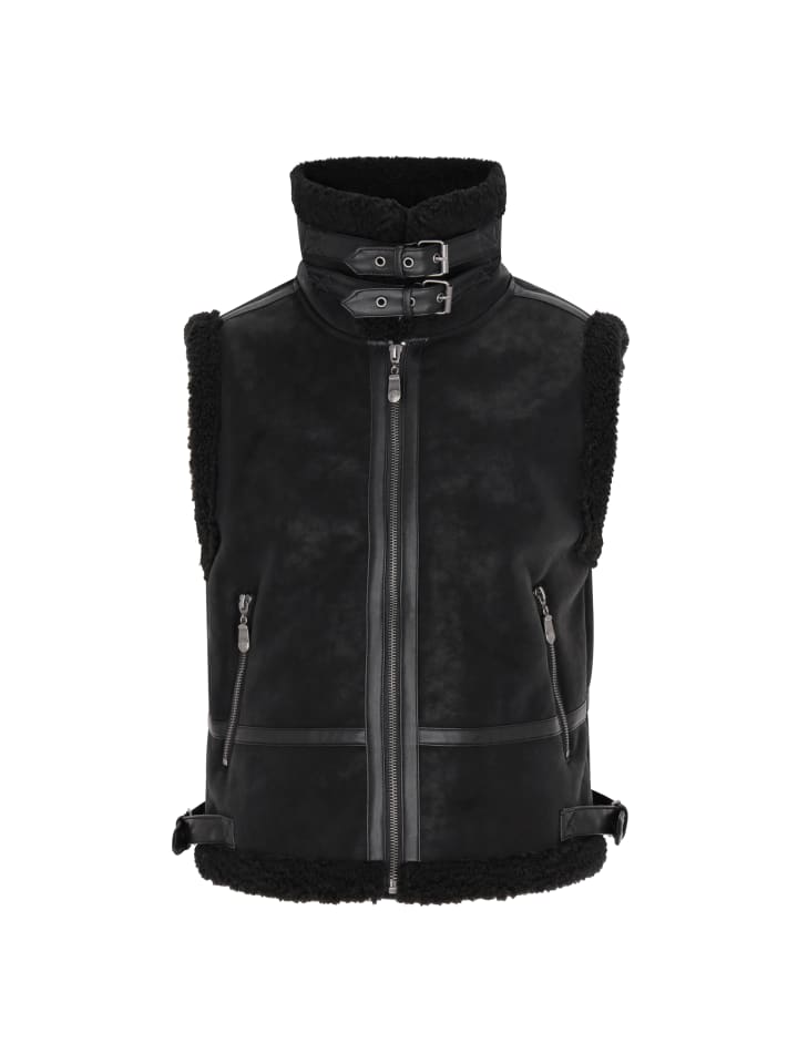 Damen Weste in Schwarz