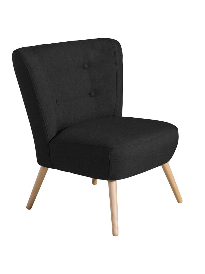 SESSEL Kassi Bezug Flachgewebe Buche natur / schwarz