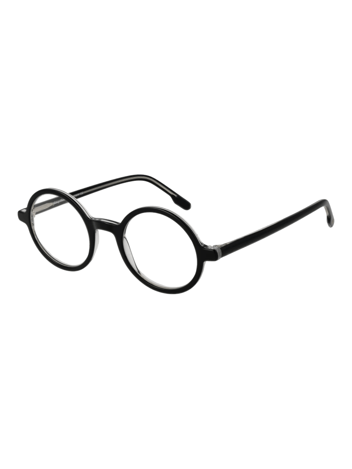 Unisex Optische Fassungen Rund Schwarz