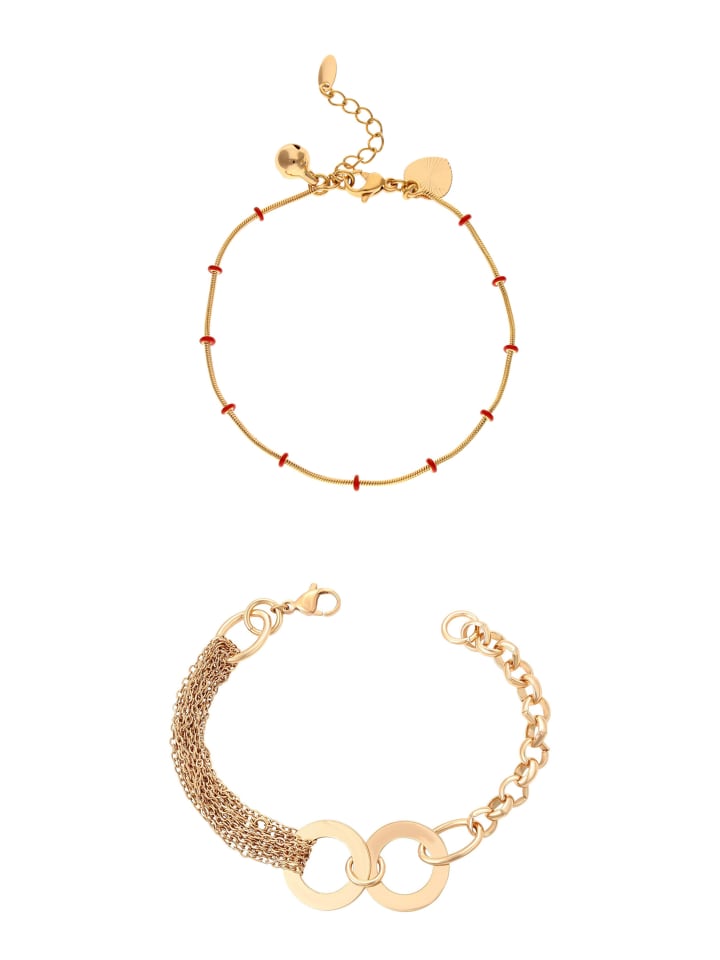 Women Bracelets Set in gold