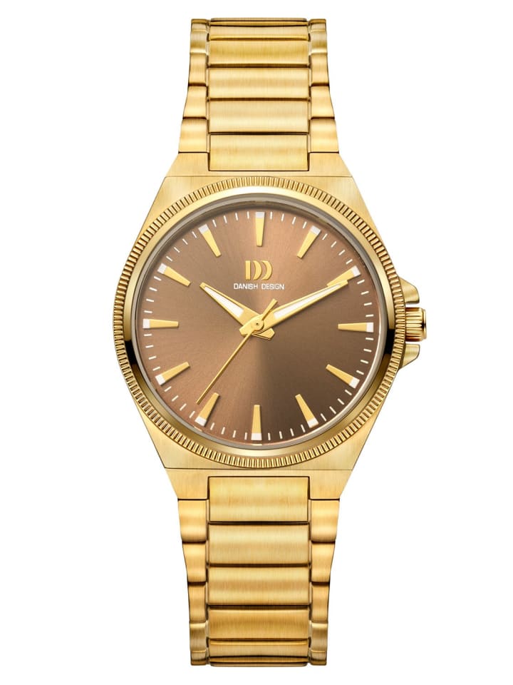 Damenuhr DKx Pro Goldfarben/Haselnussbraun
