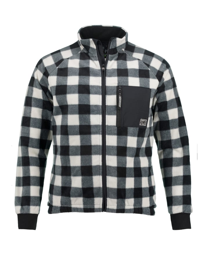 Fleecejacke in schwarz