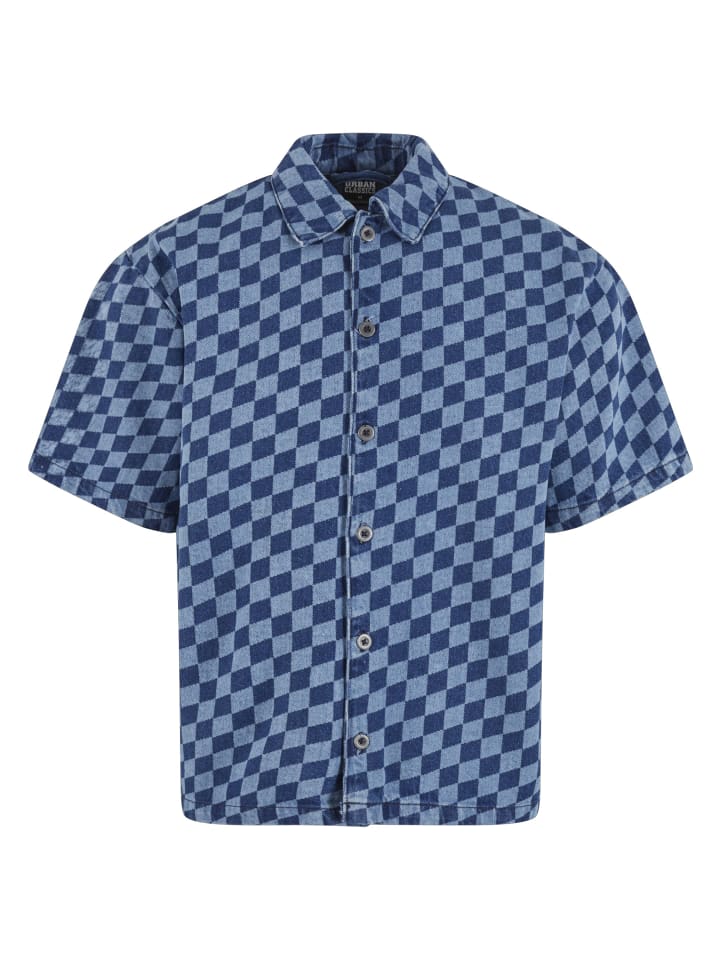 Short Sleeve Shirt in bluelasercheck