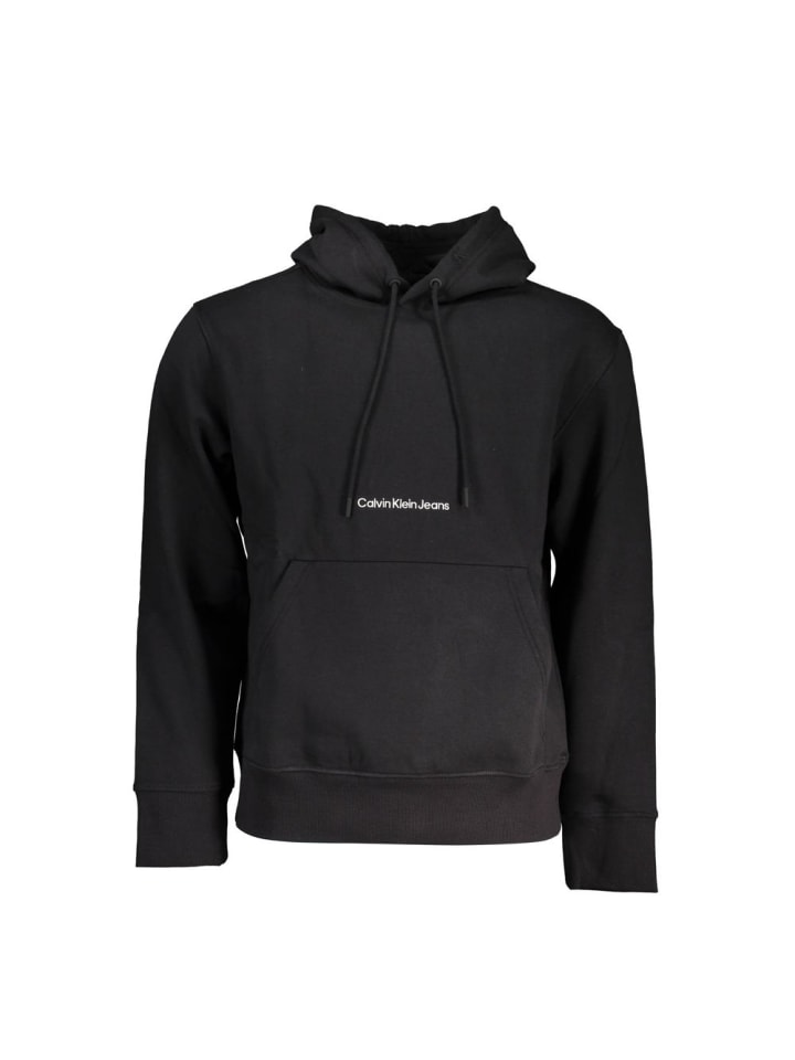 Schwarz Baumwolle Herren Sweatshirt