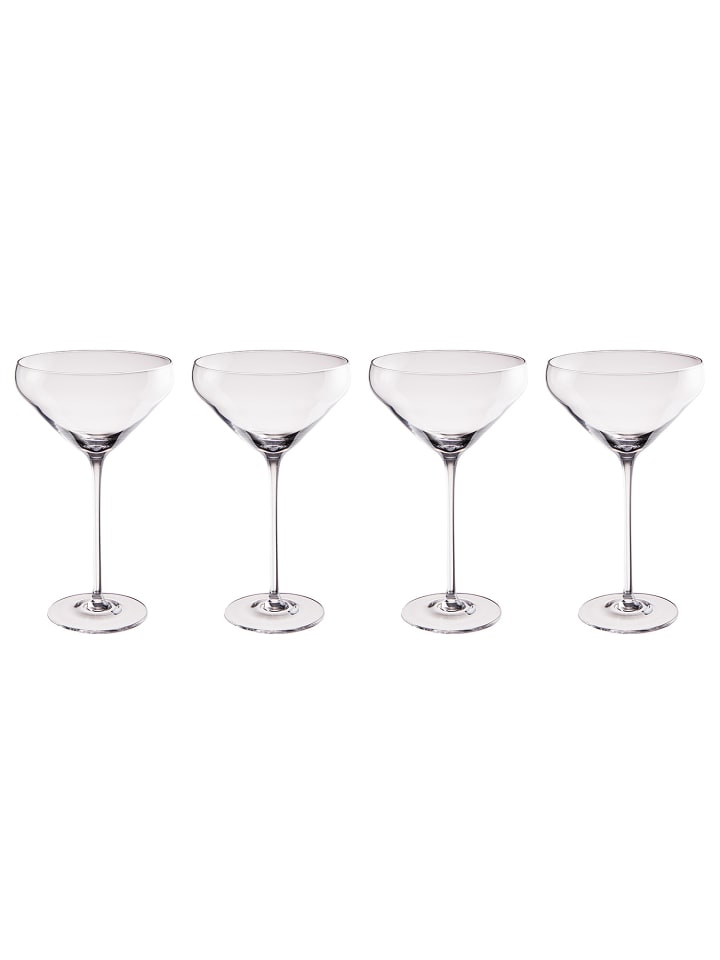 Butlers Cocktailglas CLASSY HOUR 4er-Set in Durchscheinend
