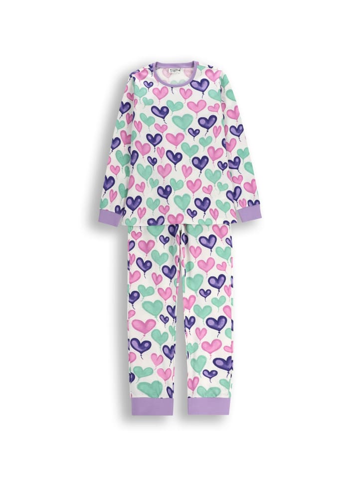 Mädchen-Baumwollpyjama in bunt