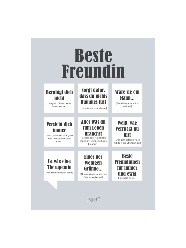 Poster Bester Freundin