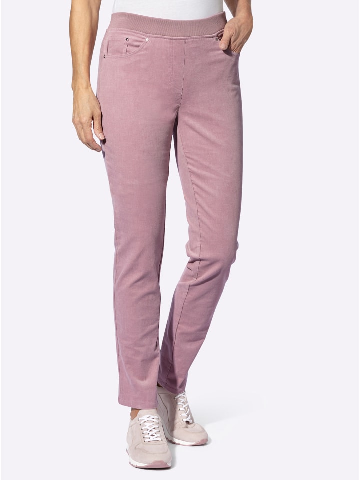 Cord-Hose in mauve