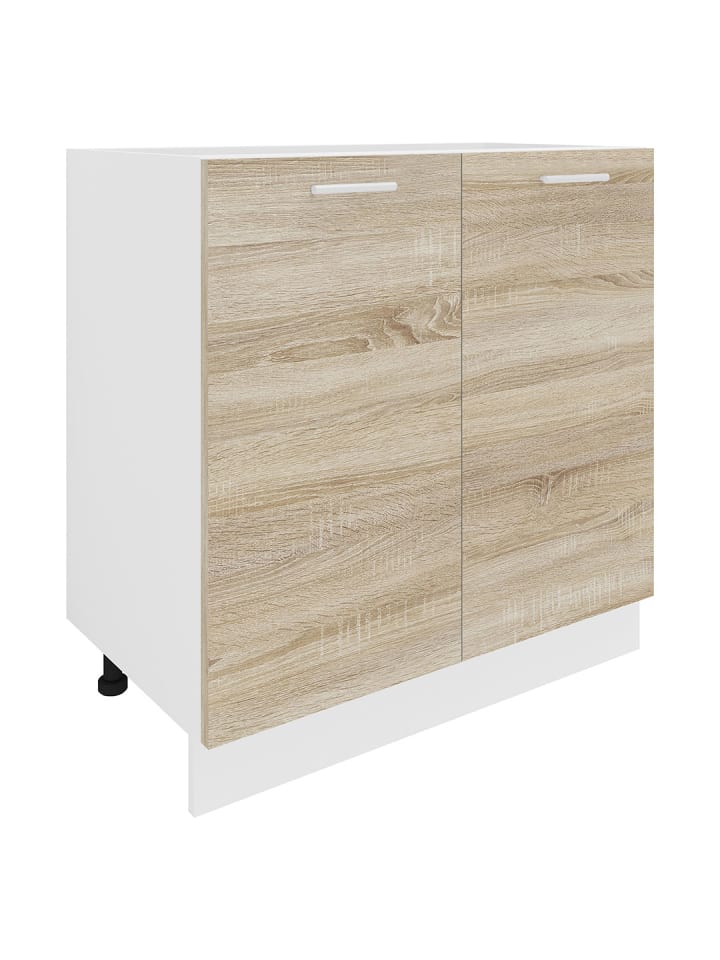 Küchenunterschrank Esilo Weiß 80 x 46 cm