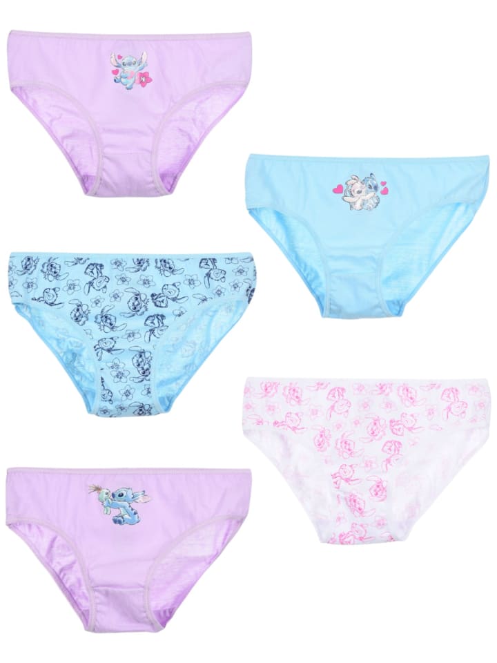 5er-Set: Slips Disney Lilo & Stitch in Bunt