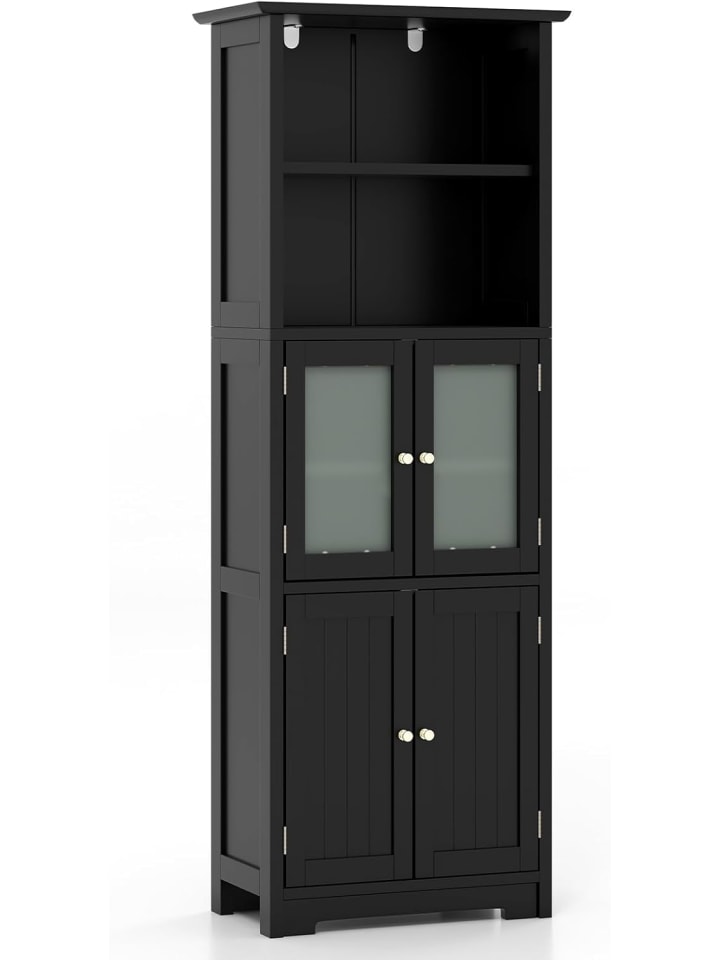 Badezimmerschrank 163cm in Schwarz