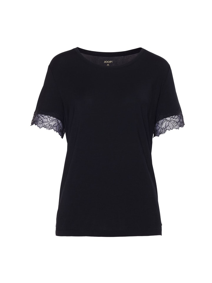 Pyjamaoberteil Grace T-shirt in Black