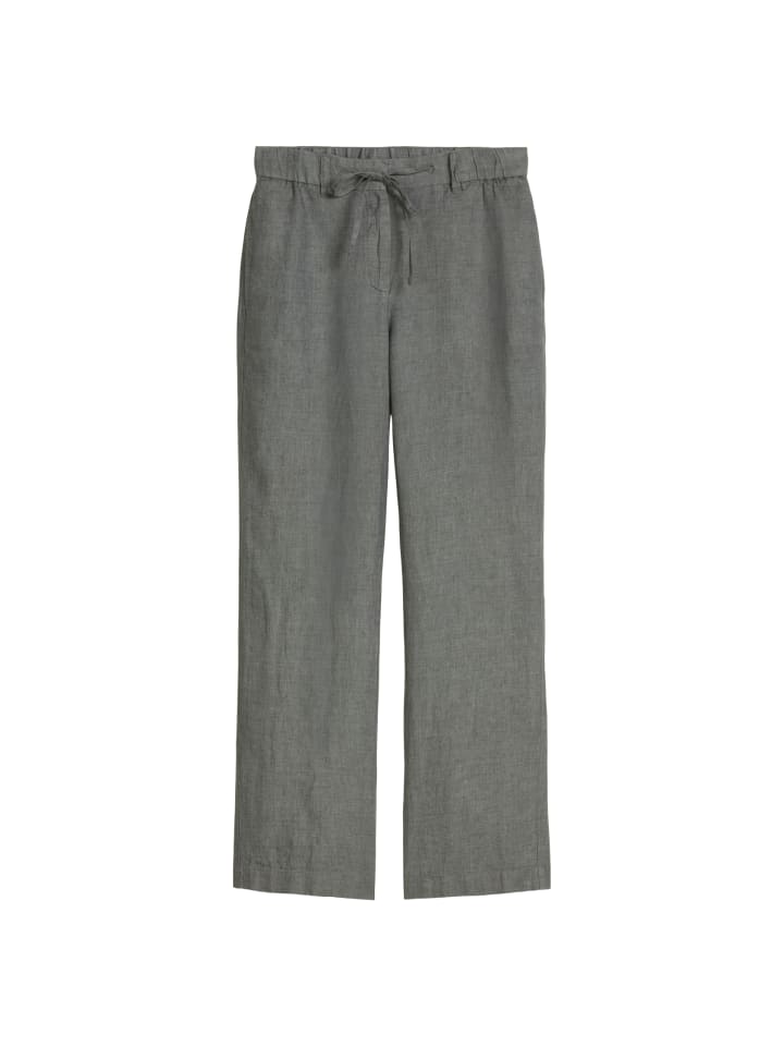 Leinenhose straight in Slate Grey Melange