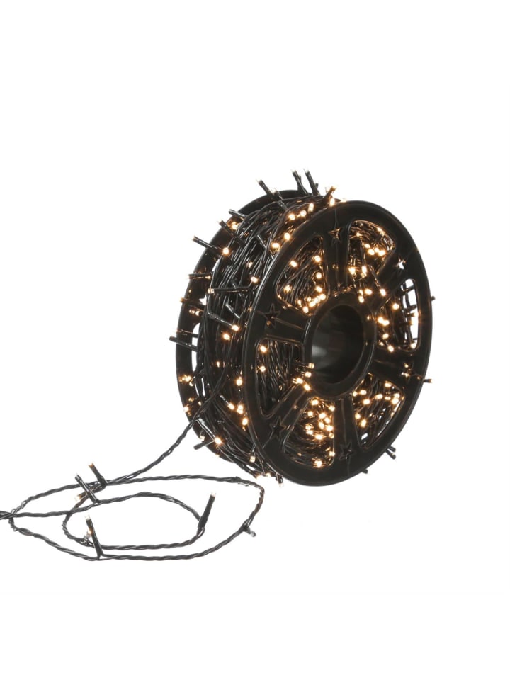 LED Lichterkette auf Kunststoffrad 500LED 8Modi L: 50m Außen