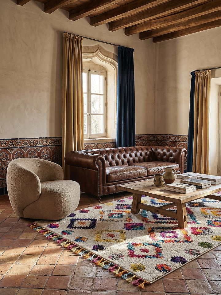Hochflor-Teppich Kuschelig ARUN Geometrisch Abstrakt Weich Berber