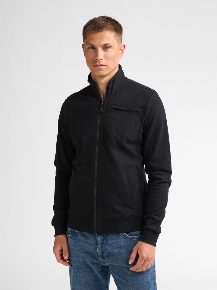 Sweatshirt mit Reißverschluss millcore in Schwarz