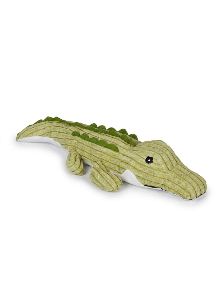 Türstopper "Krokodil" in Grün/ Weiß