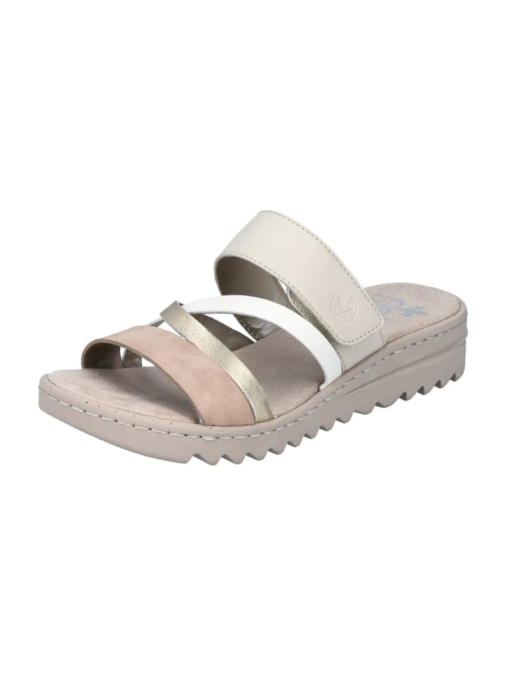 Komfort Pantoletten in Beige