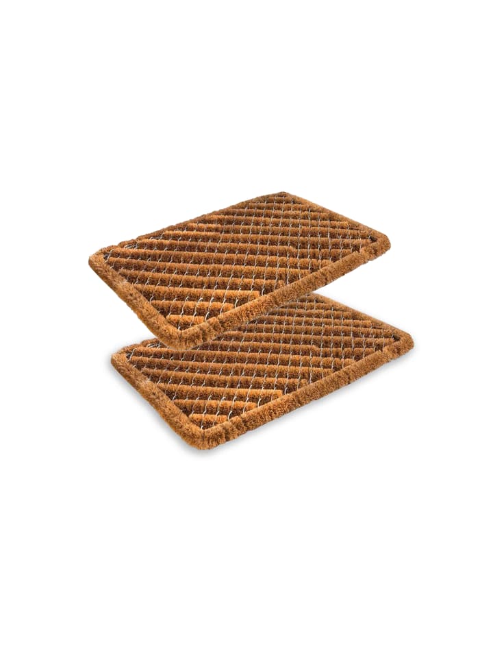 Fußmatte für Innen und Außen COCO BRUSH STANDARD 2ER SET 2 in Natur