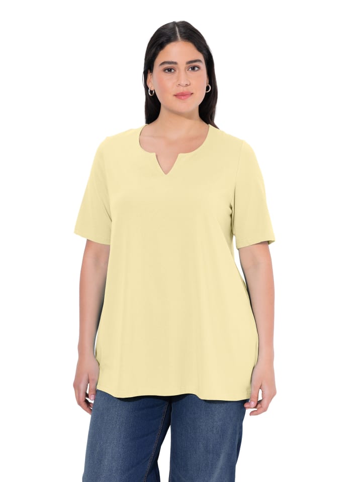 Shirt in blassgelb