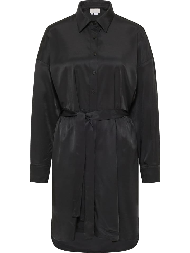 Damen Langarmkleid in Schwarz