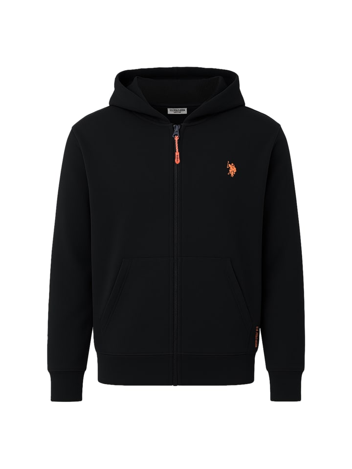 Sweatjacke 1er Pack in Schwarz