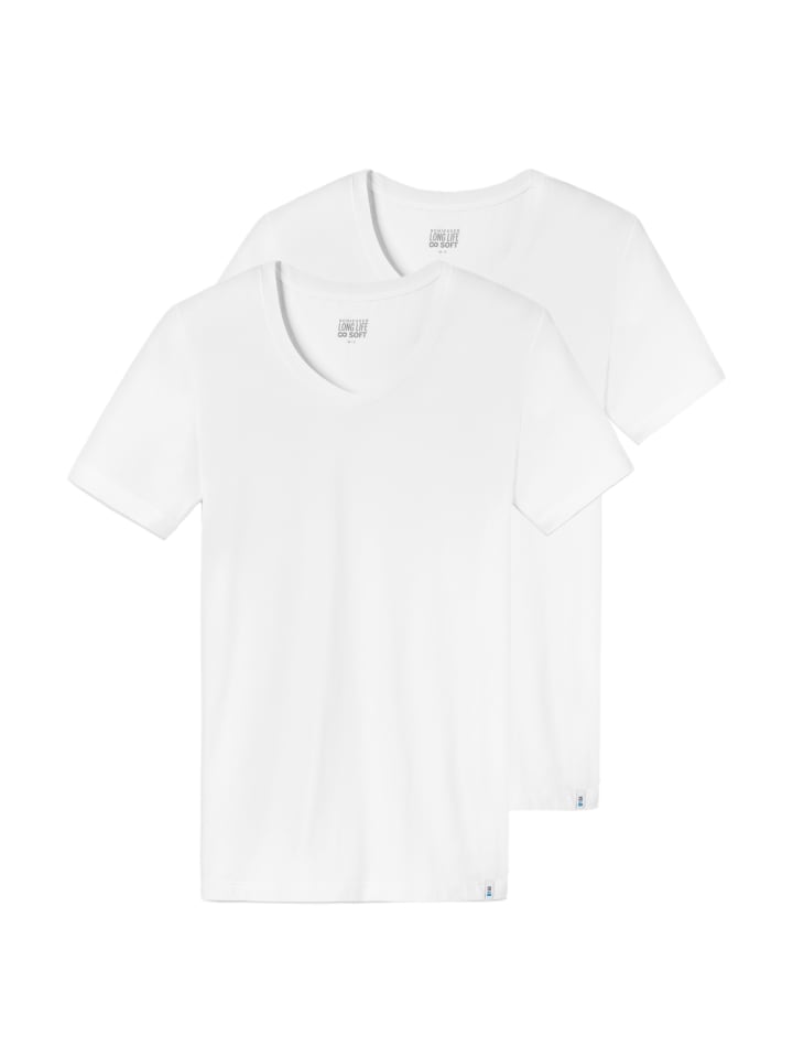 Unterhemd / Shirt Kurzarm Long Lift Soft in Weiß