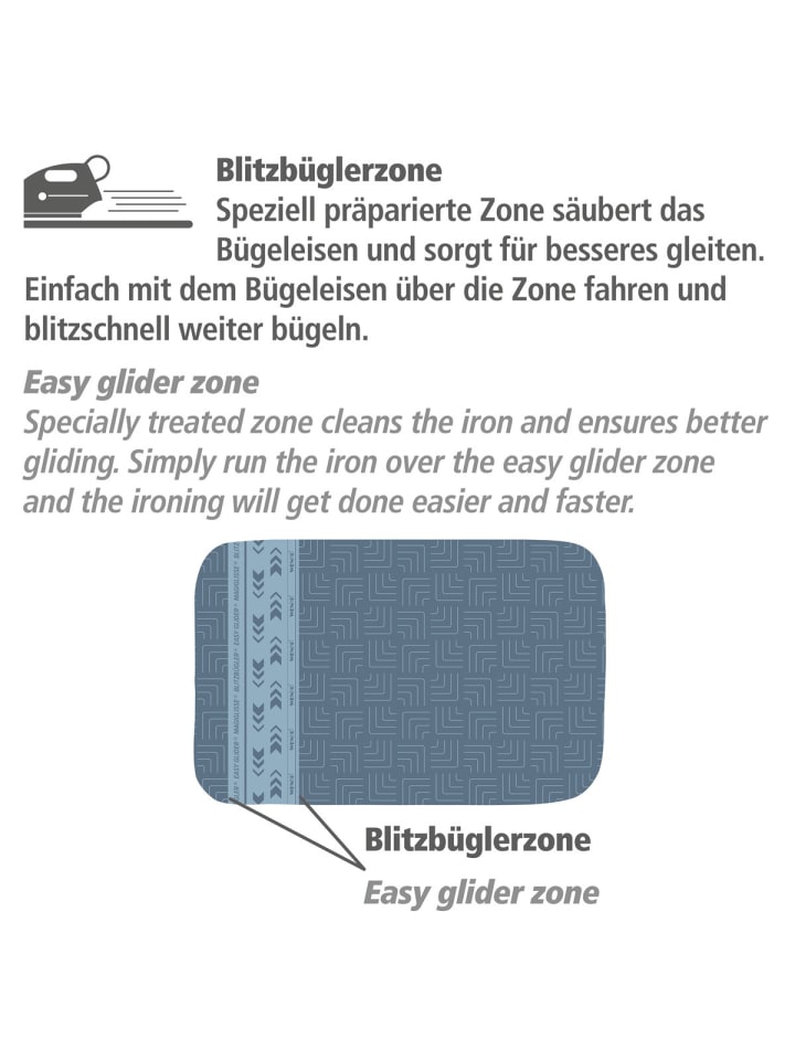 Comfort in limango kaufen Bügeldecke günstig Blau | Air Blitzbügler Wenko