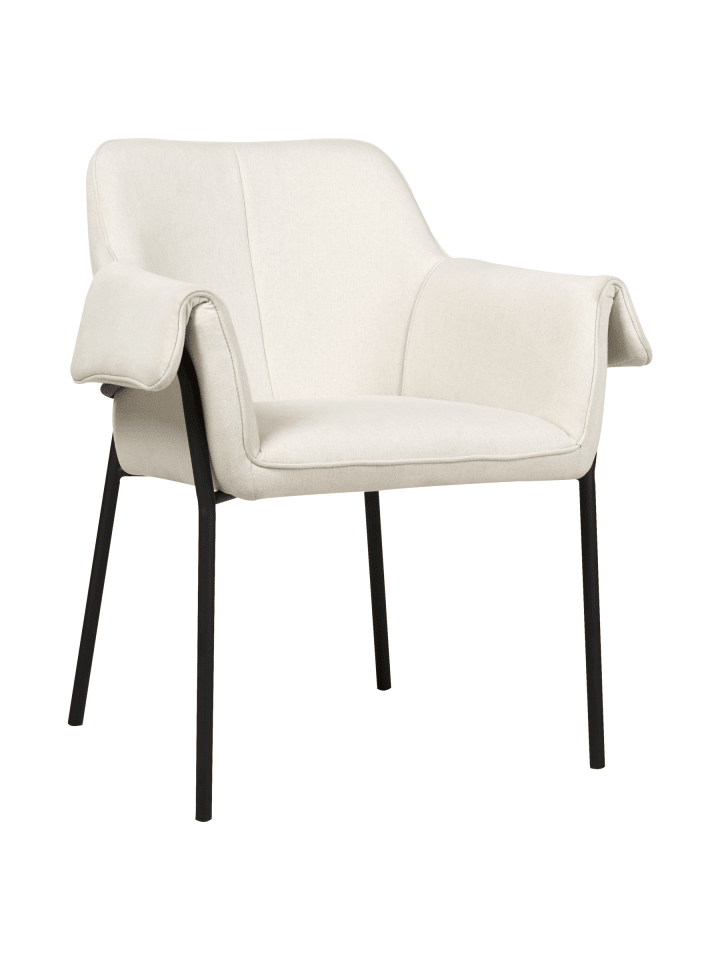 Sessel ARLA in Weiß/Schwarz - (W) 62 x (H) 82 x (L) 63 cm