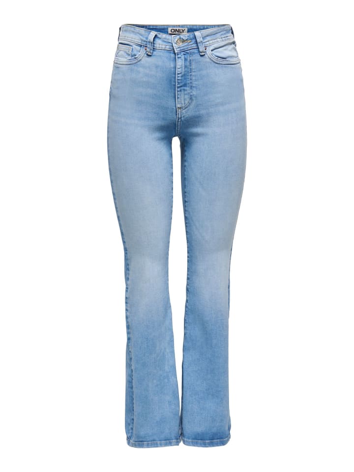 Flared fit jeans in Light Blue Denim