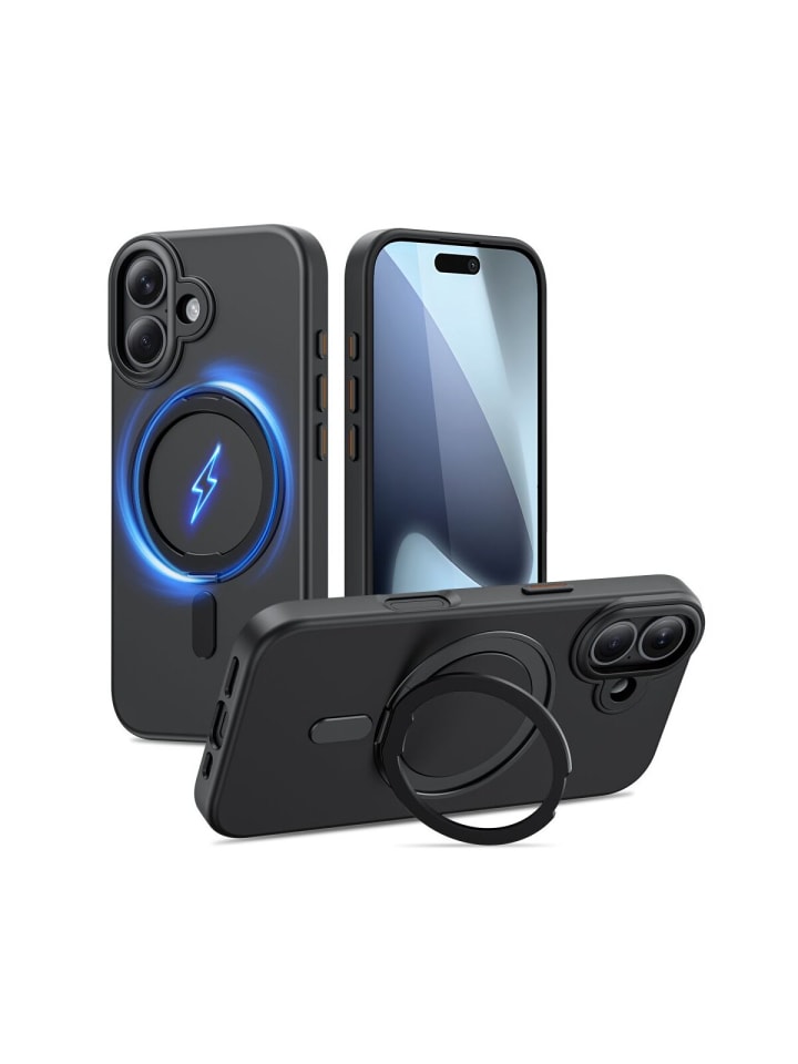 TechProtect MagRing magnetisch Hülle iPhone 17  Mattschwarz in Schwarz