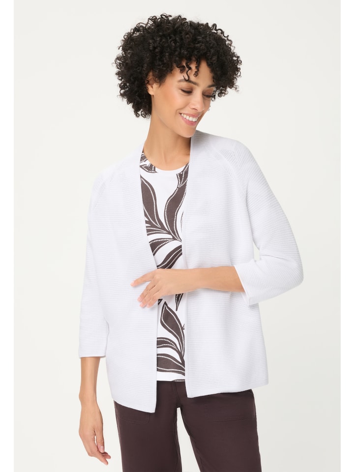 Strickcardigan in White