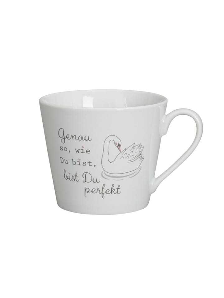Happy Cup aus Genau so wie Du bist aus bist Du perfekt in weiss