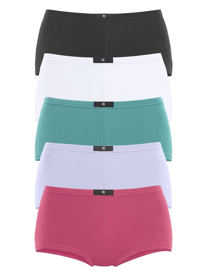 Panty in anthrazit, weiß, mint, flieder, pink