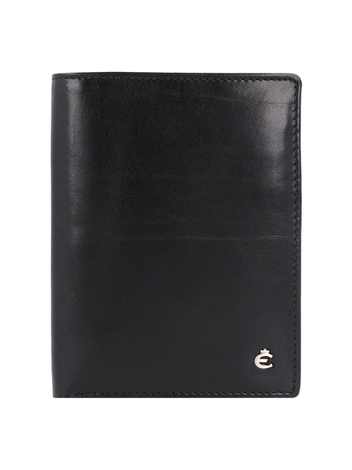 Toscana Geldbörse RFID Leder 9,5 cm schwarz