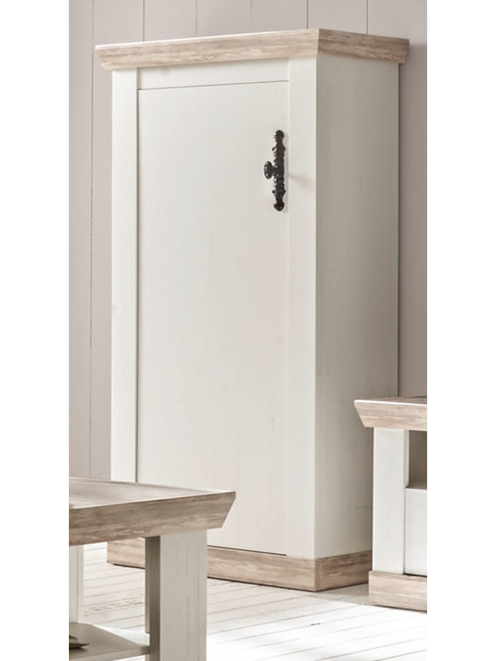Kommode Pinie weiß, Oslo Pinie Landhaus, 71 x 146 cm