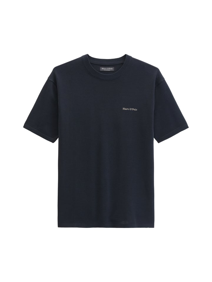 Kurzarm-Pullover Travel Collection in Deep Night Blue