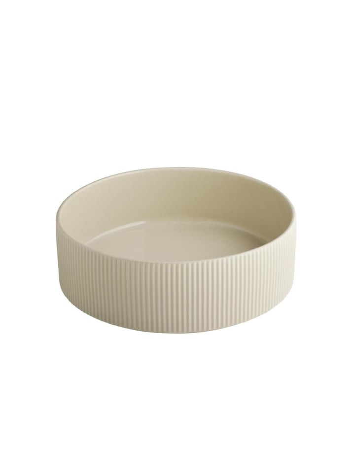 Schale THE GRID in sand - Ø 26 cm, H: 8,5 cm 2,5 Liter