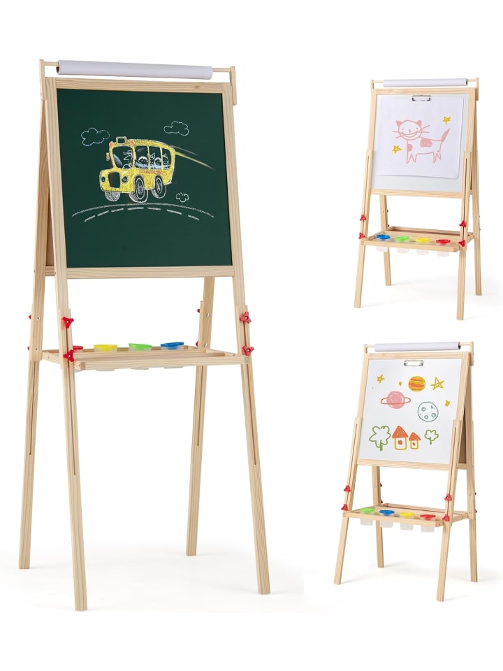 3-in-1 Tafel Kinder in Hellbraun