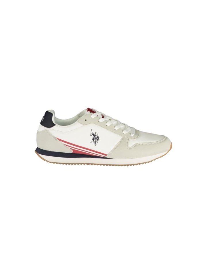 Weiß Polyurethan Herren Sneaker