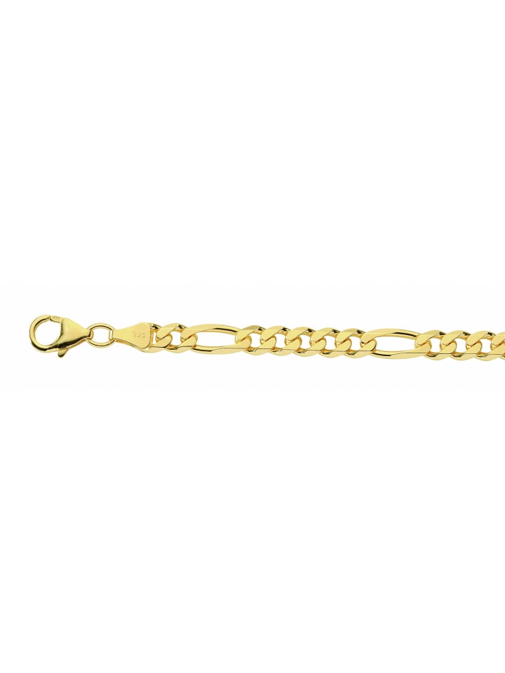 Damen vergoldet Figaro Halskette 50 cm Ø 5,8 mm in gold