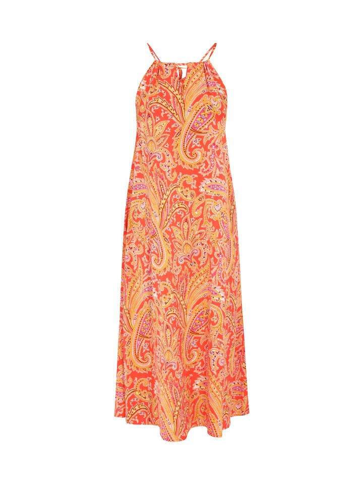 Women Dress in orange multicolor