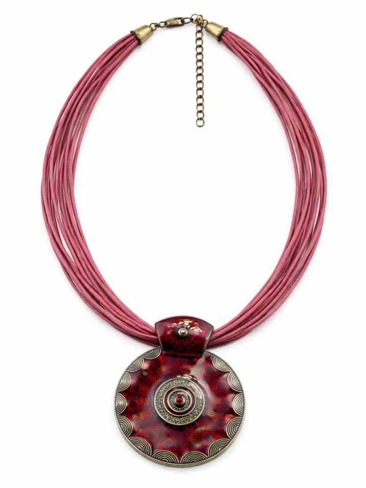 Kurze Kette " Ciondolo " in rot