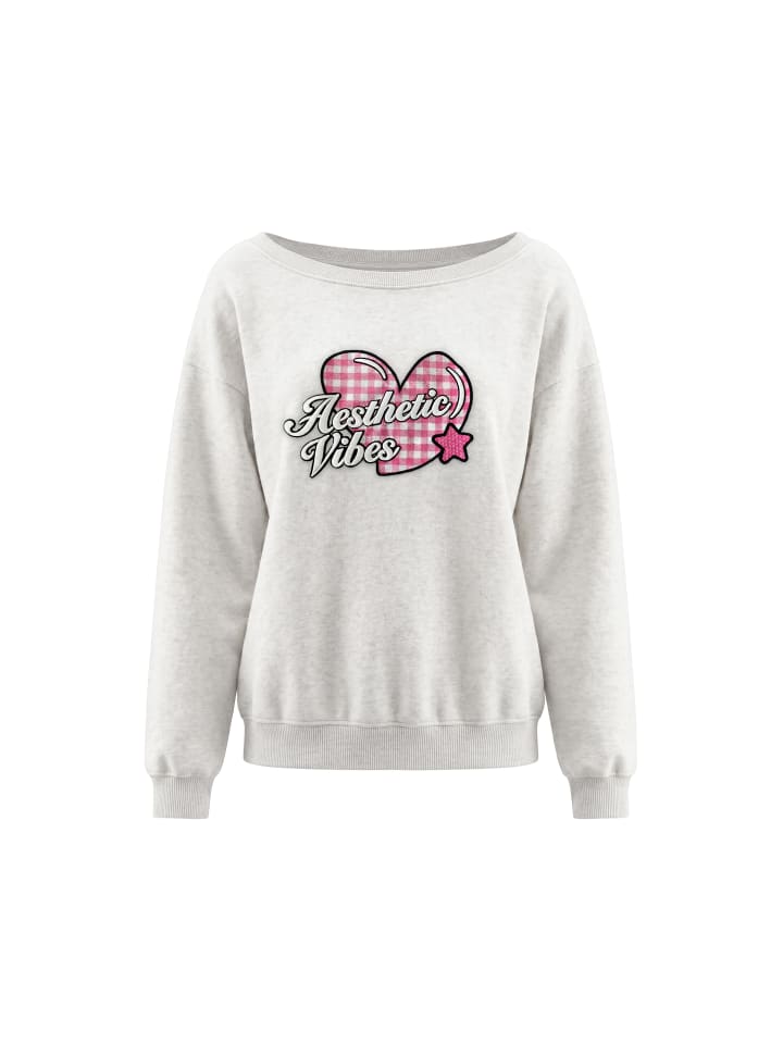 Women Sweatshirt in Offwhite