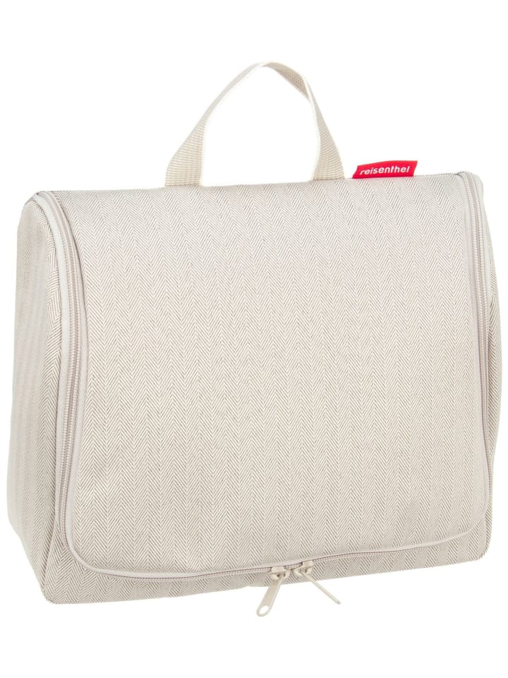 Kulturbeutel Toiletbag XL in Herringbone Sand