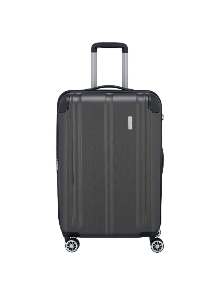 City - 4-Rollen-Trolley erw. M 68 cm (anthrazit) in anthrazit