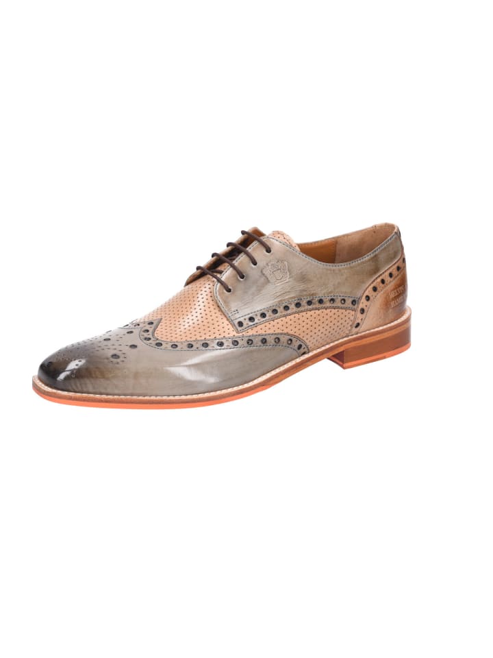 Eleganter Schnürschuh in orange