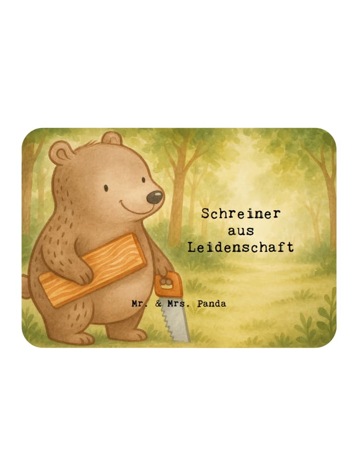 Magnet Schreiner Leidenschaft Design mit Spruch in Weiß